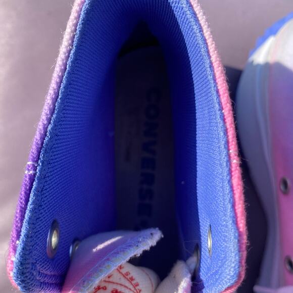 Converse Run Star Hike Storm Pink Hi  Platform Sneaker Shoe Women's Sz: 9.5 - Picture 12 of 16